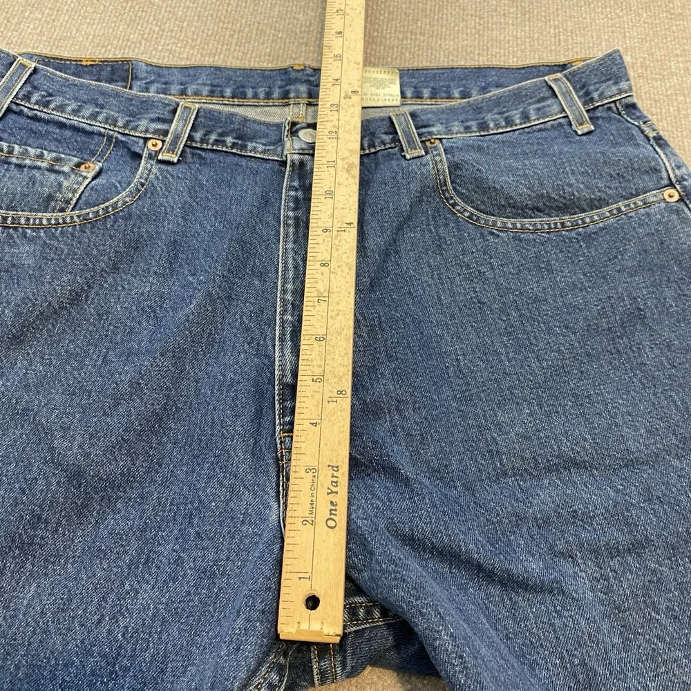 Levis Jeans Mens 38x34 Blue 569 Baggy Loose Straight Vintage Y2K 2001 Dark Wash